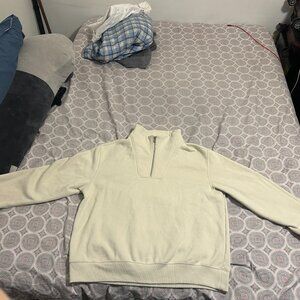 H&M REGULAR FIT HALF-ZIP SWEATSHIRT